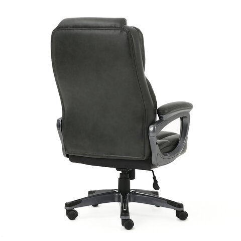 Кресло офисное Brabix Premium Favorite EX-577 (пружинный блок, рециклированная кожа, серое) 531935 в Перми - изображение 3