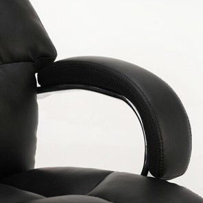 Кресло компьютерное Brabix Premium Bomer HD-007 (рециклированная кожа, хром, черное) в Перми - предосмотр 4