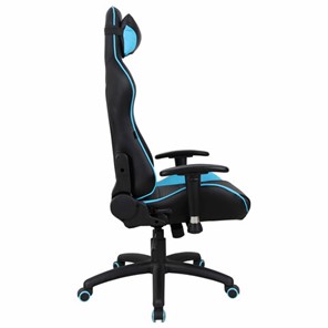 Компьютерное кресло Brabix GT Master GM-110 (две подушки, экокожа, черное/голубое) 531928 в Перми - предосмотр 1