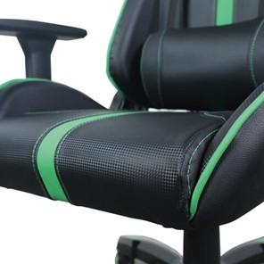 Кресло офисное Brabix GT Carbon GM-120 (две подушки, экокожа, черное/зеленое) в Перми - предосмотр 8