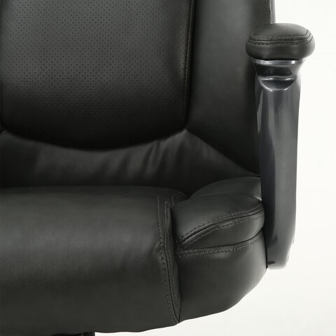 Кресло офисное Brabix Premium Favorite EX-577 (пружинный блок, рециклированная кожа, серое) 531935 в Перми - изображение 11