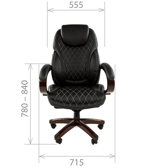 Кресло CHAIRMAN 406, черный в Перми - изображение 1
