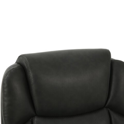 Кресло офисное Brabix Premium Favorite EX-577 (пружинный блок, рециклированная кожа, серое) 531935 в Перми - изображение 5
