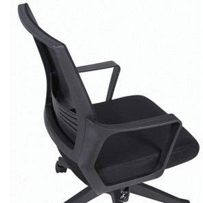 Компьютерное кресло Brabix Balance MG-320 (с подлокотниками, черное) 531831 в Перми - предосмотр 7