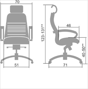 Офисное кресло Samurai KL-2.04, темно-коричневый в Перми - предосмотр 1