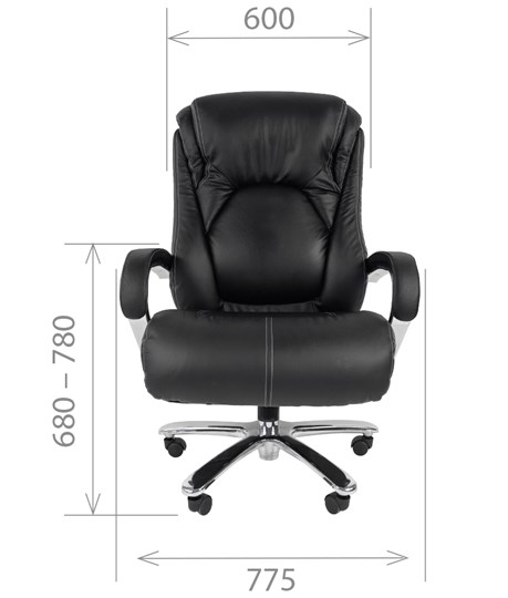 Кресло компьютерное CHAIRMAN 402, черный в Перми - изображение 1