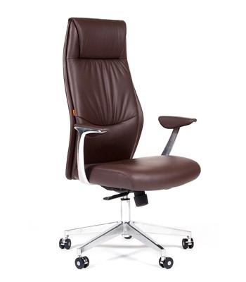Компьютерное кресло CHAIRMAN Vista Экокожа премиум коричневая (vista) в Чайковском - изображение