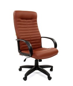 Компьютерное кресло CHAIRMAN 480 LT, экокожа, цвет коричневый в Перми