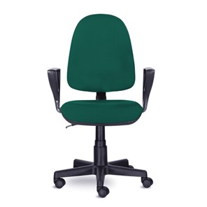Офисное кресло Brabix Prestige Ergo MG-311 (регулируемая эргономичная спинка, ткань,черно-зеленое) в Перми