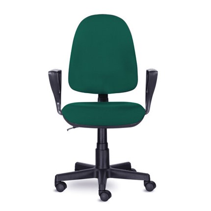 Офисное кресло Brabix Prestige Ergo MG-311 (регулируемая эргономичная спинка, ткань,черно-зеленое) в Перми - изображение