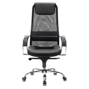 Кресло Brabix Premium Stalker EX-609 PRO (хром, мультиблок, ткань-сетка/экокожа, черное) 532416 в Соликамске