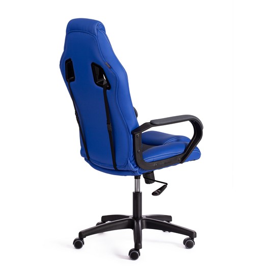 Кресло DRIVER (22) кож/зам/ткань, синий/серый, 36-39/TW-12 арт.21153 в Перми - изображение 3