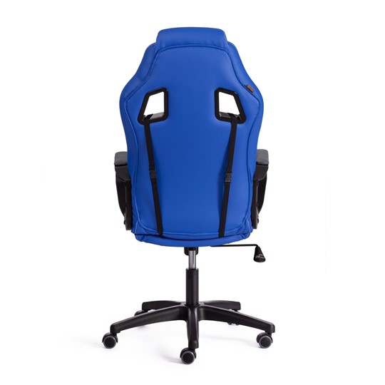 Кресло DRIVER (22) кож/зам/ткань, синий/серый, 36-39/TW-12 арт.21153 в Перми - изображение 4