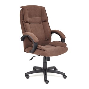 Кресло компьютерное OREON флок, коричневый, арт.13776 в Перми