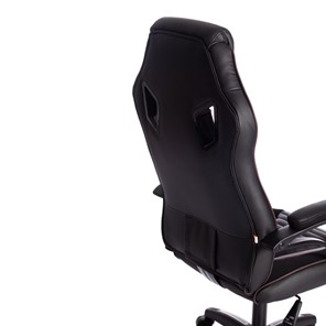 Компьютерное кресло PILOT кож/зам/ткань, черный/черный перфорированный/коричневый, арт.15315 в Перми - предосмотр 14