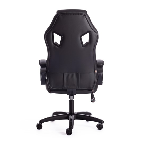 Компьютерное кресло PILOT кож/зам/ткань, черный/черный перфорированный/коричневый, арт.15315 в Перми - изображение 4