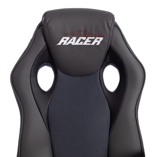 Кресло RACER GT new кож/зам/ткань, металлик/серый, арт.13251 в Перми - изображение 6