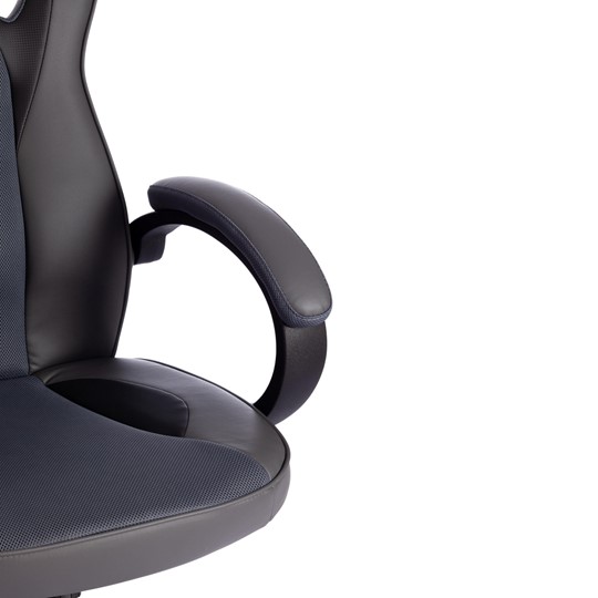Кресло RACER GT new кож/зам/ткань, металлик/серый, арт.13251 в Перми - изображение 8