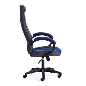 Компьютерное кресло RACER GT new кож/зам/ткань, металлик/синий, арт.13252 в Перми - предосмотр 1