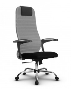 Кресло для компьютера SU-BU158-10  CH серый/черный в Перми