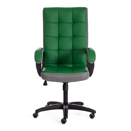 Кресло компьютерное TRENDY (22) кож/зам/ткань, зеленый/серый, арт.19519 в Перми - изображение 4
