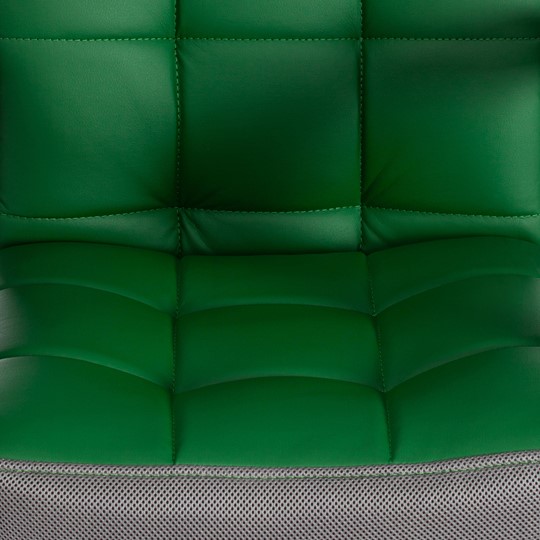 Кресло компьютерное TRENDY (22) кож/зам/ткань, зеленый/серый, арт.19519 в Перми - изображение 7