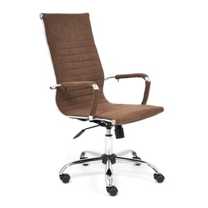 Кресло компьютерное URBAN флок, коричневый, арт.14434 в Перми