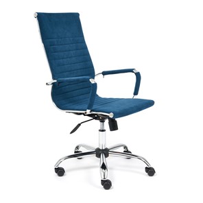Кресло компьютерное URBAN флок, синий, арт.14436 в Перми