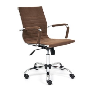 Компьютерное кресло URBAN-LOW флок, коричневый, арт.14446 в Чайковском