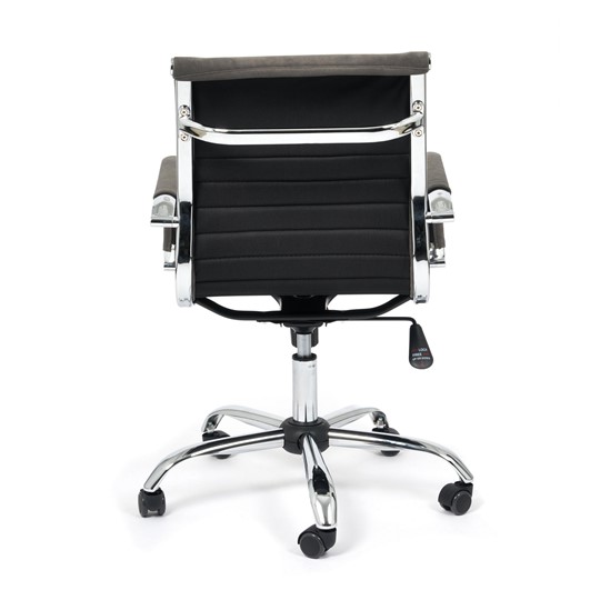 Кресло компьютерное URBAN-LOW флок, серый, арт.14445 в Соликамске - изображение 4