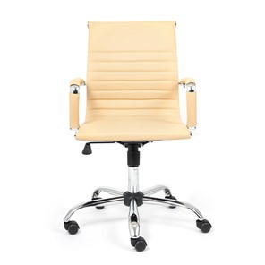 Кресло компьютерное URBAN-LOW кож/зам, бежевый, арт.14452 в Перми - предосмотр 1