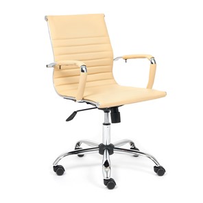 Кресло компьютерное URBAN-LOW кож/зам, бежевый, арт.14452 в Березниках