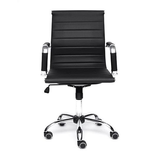 Кресло компьютерное URBAN-LOW кож/зам, черный, арт.14460 в Перми - изображение 3