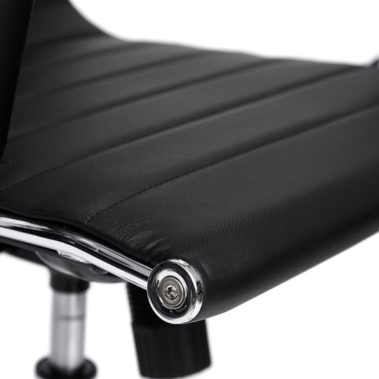 Кресло компьютерное URBAN-LOW кож/зам, черный, арт.14460 в Перми - изображение 5