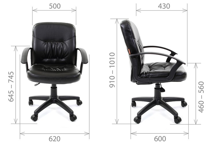Офисное кресло CHAIRMAN 651 ЭКО черное в Перми - изображение 3