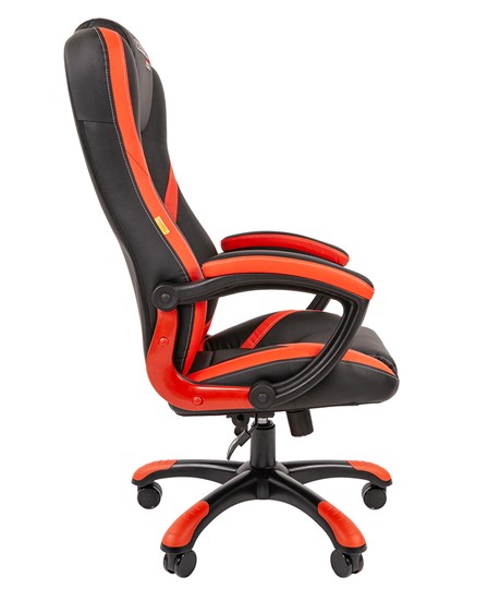Офисное кресло CHAIRMAN GAME 22 эко кожа, черный/красный в Перми - изображение 3