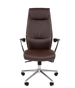 Компьютерное кресло CHAIRMAN Vista Экокожа премиум коричневая (vista) в Соликамске - предосмотр 3