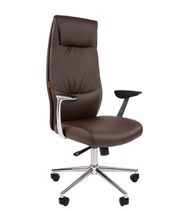 Компьютерное кресло CHAIRMAN Vista Экокожа премиум коричневая (vista) в Соликамске - предосмотр 2