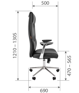 Компьютерное кресло CHAIRMAN Vista Экокожа премиум коричневая (vista) в Чайковском - предосмотр 6