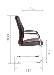 Офисное кресло CHAIRMAN Vista V Экокожа премиум коричневая (vista) в Перми - предосмотр 2