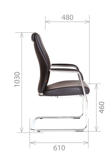 Офисное кресло CHAIRMAN Vista V Экокожа премиум коричневая (vista) в Перми - изображение 2