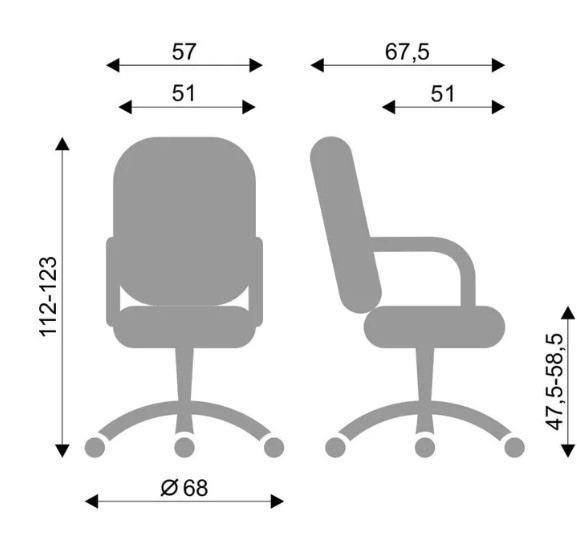 Офисное кресло BOSS (PL64) экокожа ECO в Перми - изображение 5