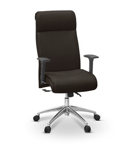 Офисное кресло для руководителя Dark (подлокотники 3D) экокожа премиум / темно-коричневая CN1113 в Перми