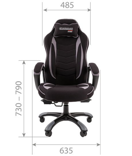 Кресло игровое CHAIRMAN GAME 28 Полиэстер комбинированная ткань синий/черный в Перми - изображение 5