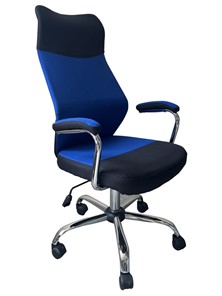 Кресло офисное C168 черный/синий в Перми