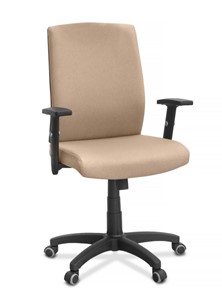 Кресло в офис Alfa A/MK/1D, ткань Bahama / бежевая в Перми