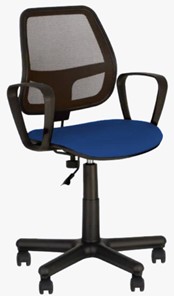 Кресло ALFA GTP (PM60) CAGLIARI черный, синий в Перми