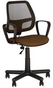 Кресло компьютерное ALFA GTP (PM60) CAGLIARI черный,коричневый в Перми