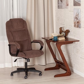 Кресло офисное BERGAMO (22) флок, коричневый, 6 арт.19360 в Перми - предосмотр 15
