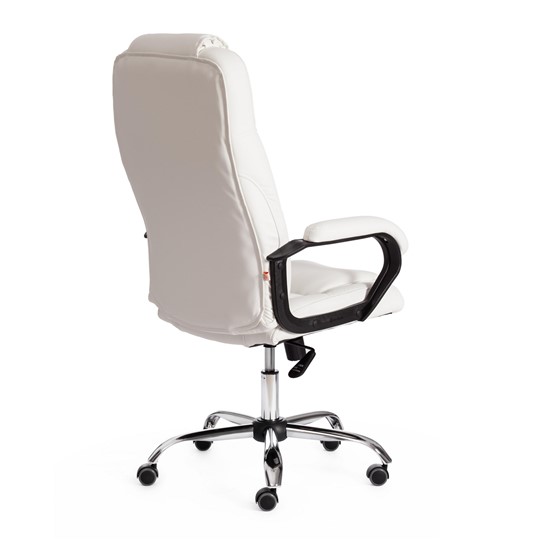 Кресло офисное BERGAMO Хром (22) кож/зам, белый, арт.19400 в Перми - изображение 2